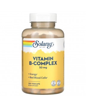 Solaray, B-Complex 50, 250 вегетарианских капсул Solaray, B-Complex 50, 250 вегетарианских капсул